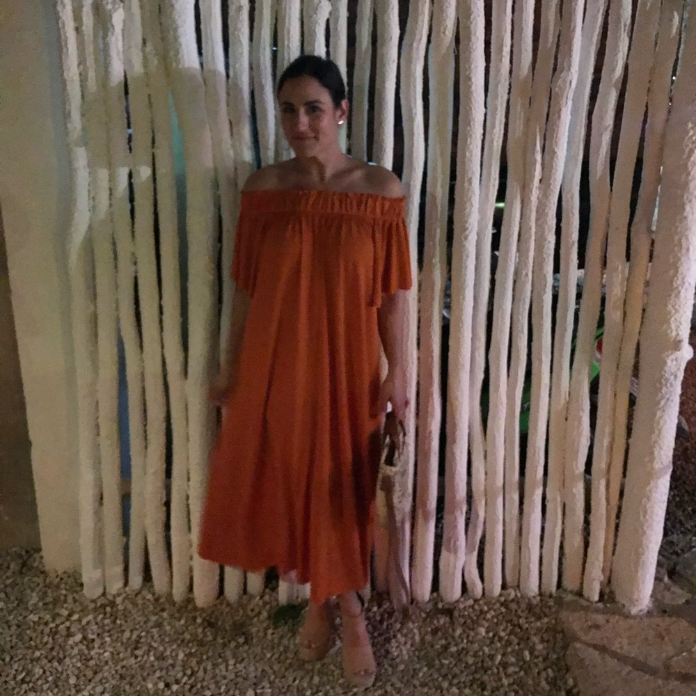 Long, flowy spring or summer vacation type dress